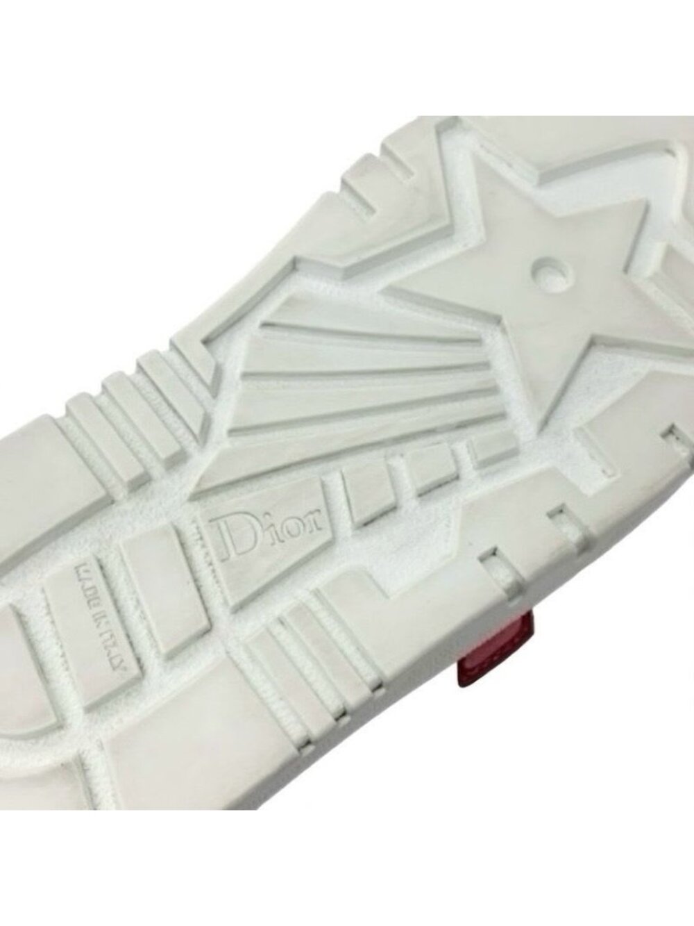 Christian Dior-id Sneakers Shoes Leather Rubber White Pink Logo Velcro - Picture 8 of 10